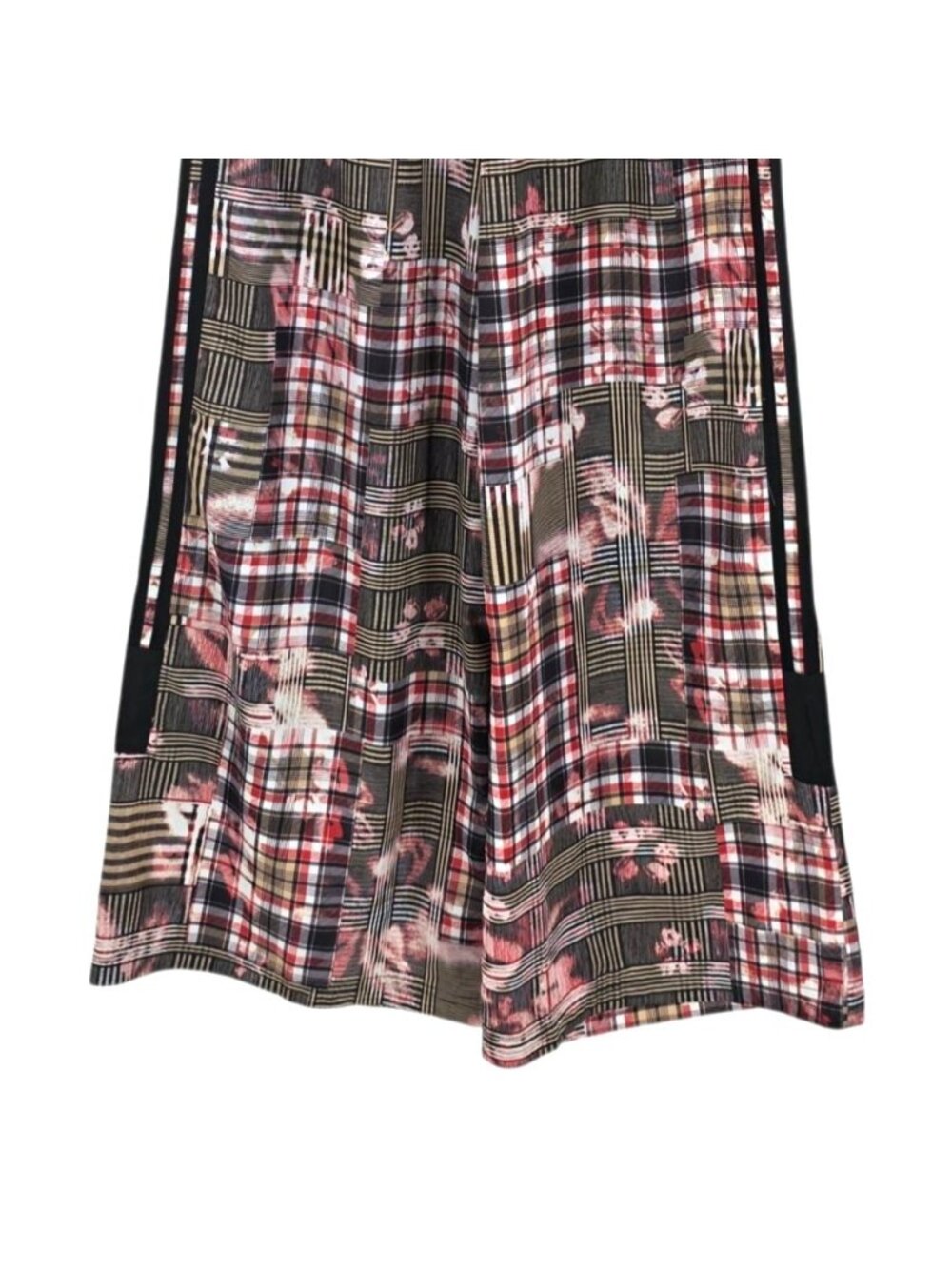 Adidas Her Studio London Womens 6 Pants Wide Leg Multicolor Tartan Track Pants - Picture 3 of 10